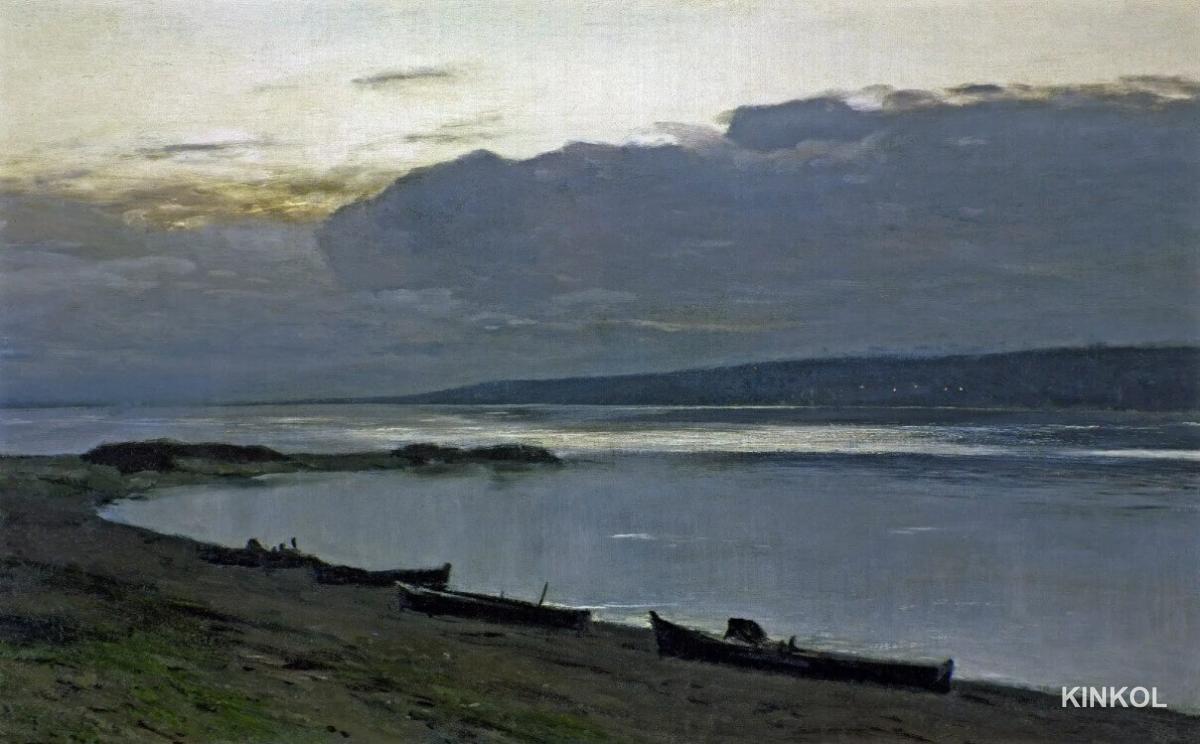 Вечер на Волге. 1887-1888. Государственная Третьяковская галерея, Москва