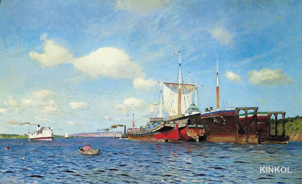 Свежий ветер. Волга. 1895. Государственная Третьяковская галерея, Москва