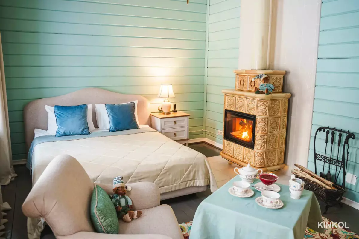 Премиум с камином