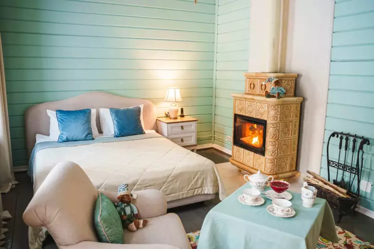 Премиум с камином