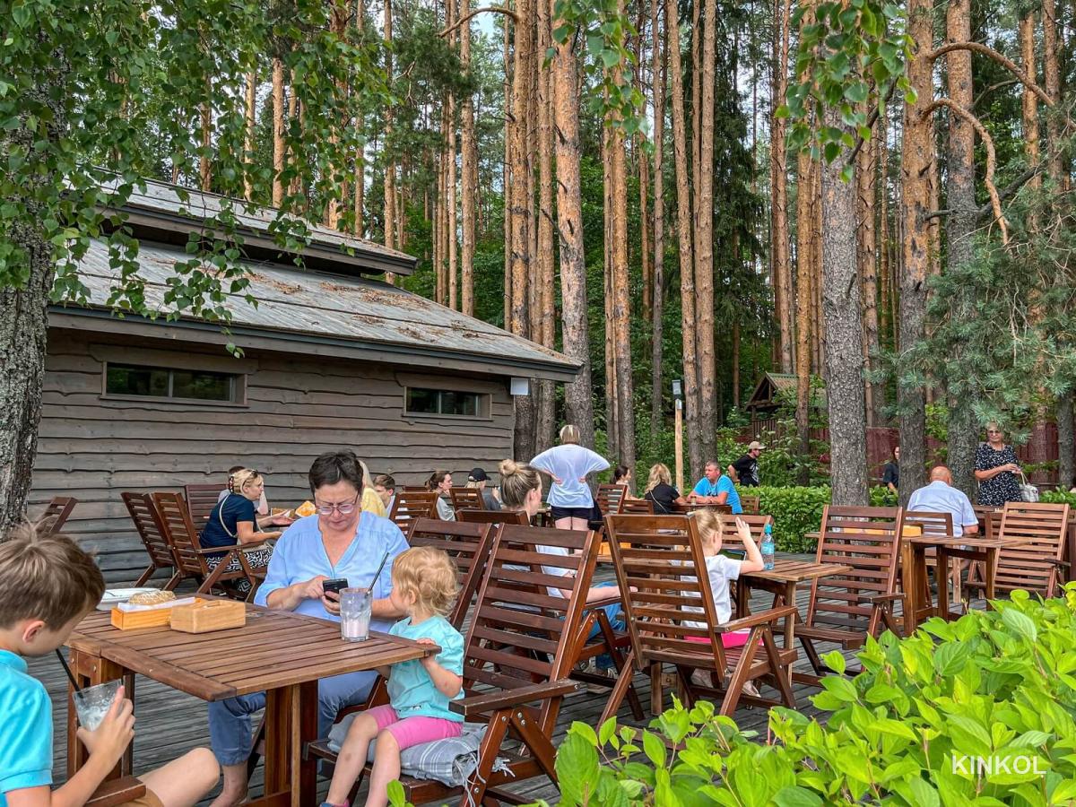Летняя веранда в экопарке Иволга в Плёсе