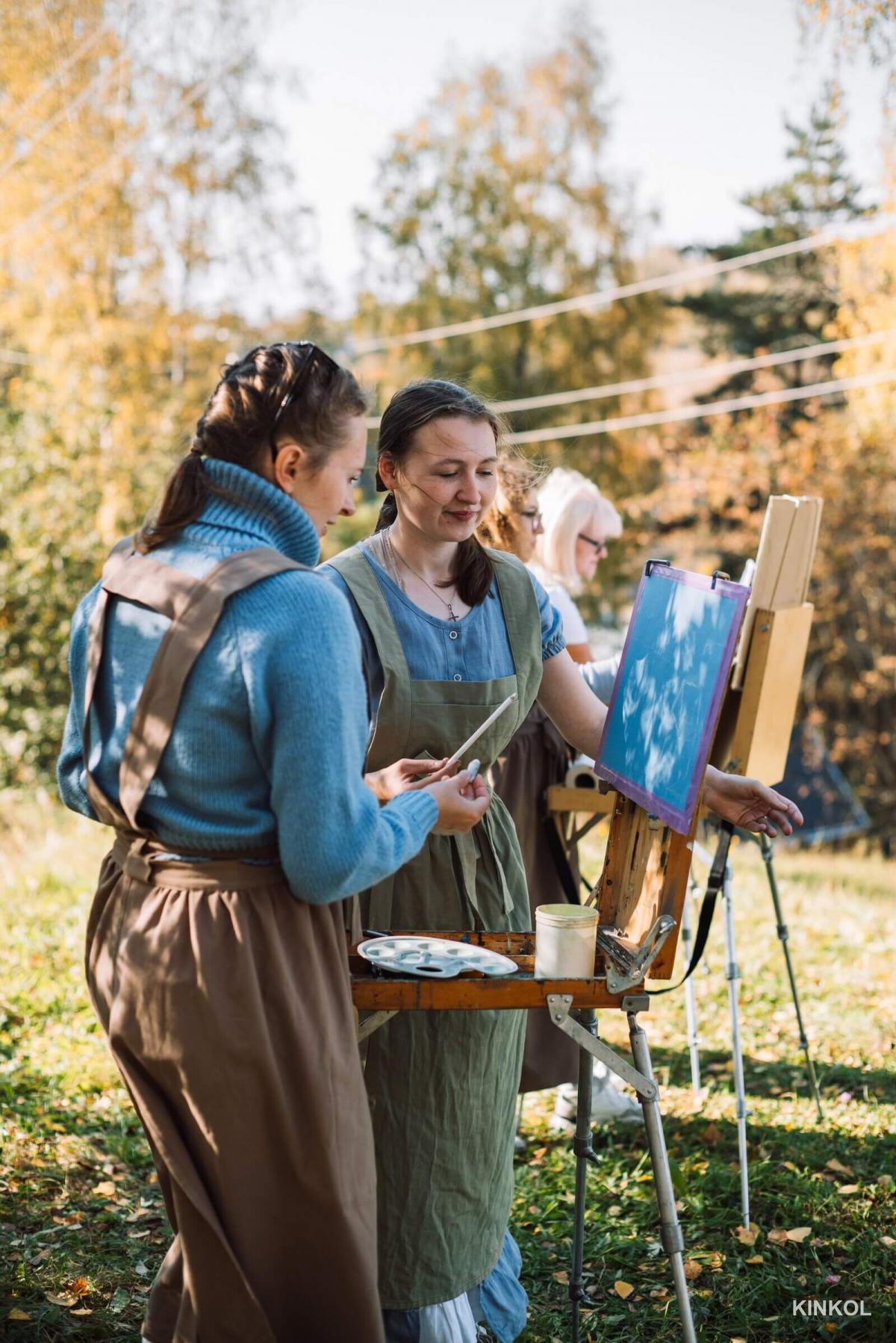 Мастер-класс по живописи с Серафимой Акилиной