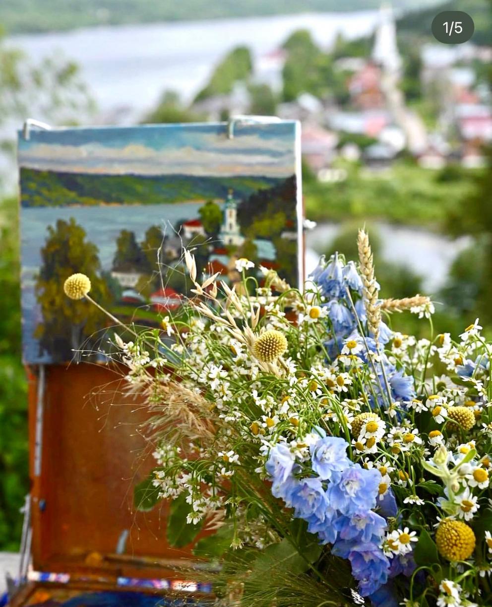 Арт-пикник — мастер-класс по живописи с бокалом шампанского