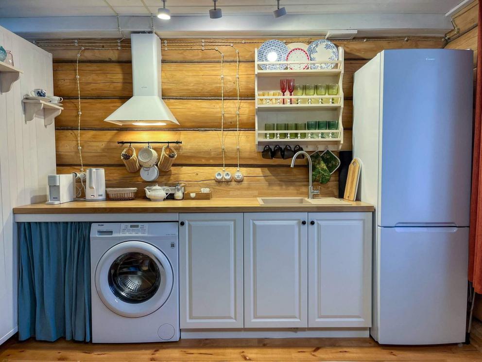 位于维戈洛沃村的带桑拿房的房子